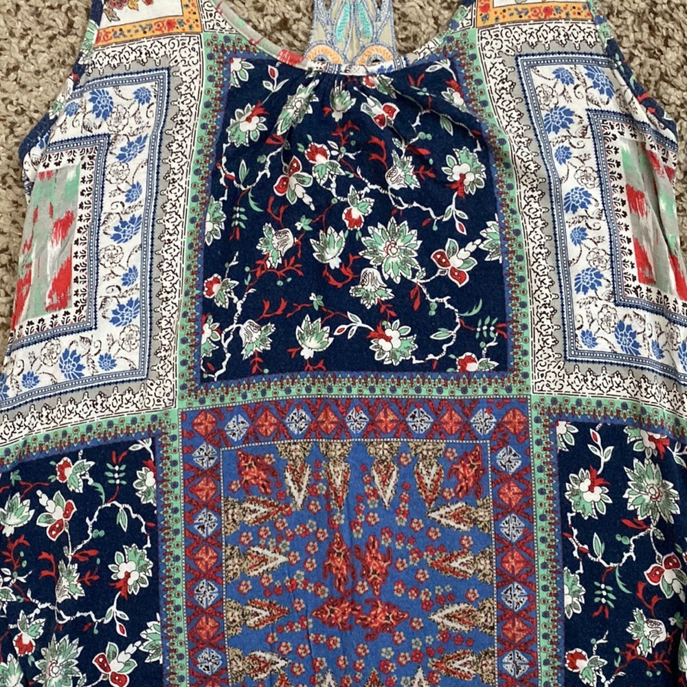 American Rag Embroidered Racerback Boho Tank Top - Picture 11 of 16